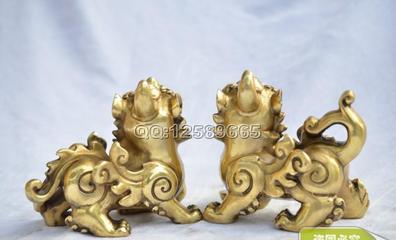 批發純黃銅招財飛貔貅擺件 鎮宅化煞的吉祥工藝品，家居與商業風水之選